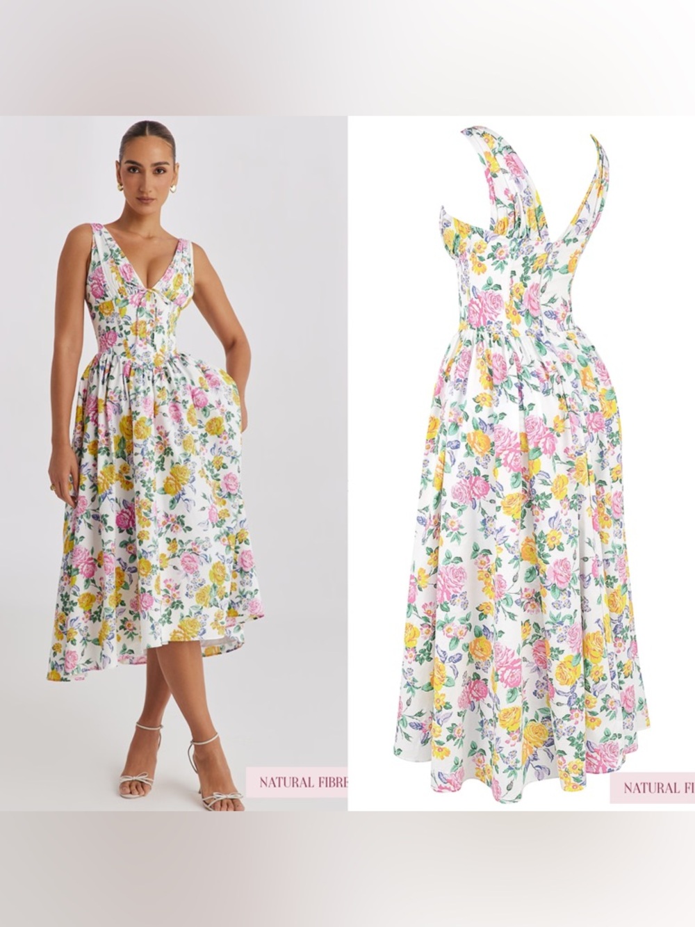 House of CB Emmelina floral cotton blend dress - Picture 2 of 13